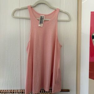 We The Free Ribbed Tank Top in Light Pink